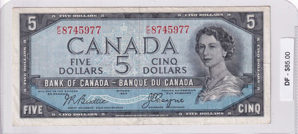 1954 - Canada - Devil's Face - 5 Dollars - Beattie / Coyne - F/C 8745977
