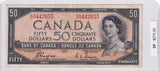 1954 - Canada - Devil's Face - 50 Dollars - Coyne / Towers - A/H 0442655