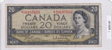 1954 - Canada - 20 Dollars - Beattie / Rasminsky - *V/E 0197859