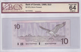 1989 - Canada - 10 Dollars - Bonin / Thiessen - UNC64 BCS - BDV7539900