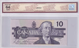 1989 - Canada - 10 Dollars - Bonin / Thiessen - UNC64 BCS - BDV7539900
