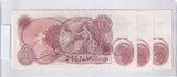 1966-70 - Great Britain - 10 Schillings - 3x Sequence - C02N 088077-79