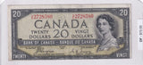 1954 - Canada - Devil's Face - 20 Dollars - Coyne / Towers - A/E 2728580