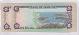 1970 - Jamaica - 1 Dollar - 4x Sequence - EY 998187-90