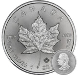 &nbsp;&nbsp;&nbsp;1 oz - <b>2025</b> - &nbsp;Silver Maple Leaf<br><b>(discount available)</b>