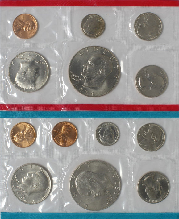 1974 P-D-S - USA - Uncirculated Set (13 Coins)