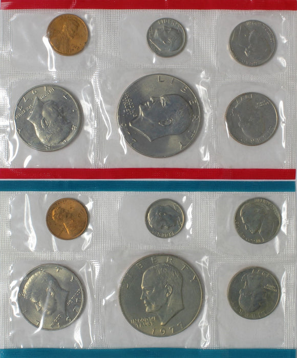 1977 P-D - USA - Uncirculated Set (12 Coins)