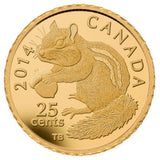 2014 - Canada - 25 Cents - Eastern Chipmunk