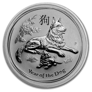 1 oz - 2018 - Year of the Dog - Fine Silver