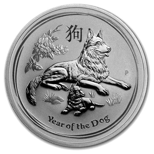 1 oz - 2018 - Year of the Dog - Fine Silver