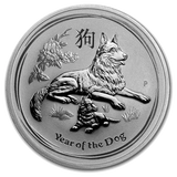 1 oz - 2018 - Year of the Dog - Fine Silver