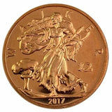 2017 - 1 oz - Copper Round - Zombucks Walker