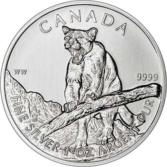 1 oz - 2012 - Canada - Cougar - Fine Silver