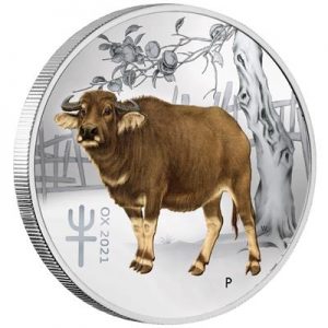 1/4 oz - 2021 - Year of the Ox - Coloured - Fine Silver