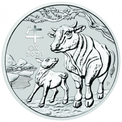 2 oz - 2021 - Lunar Year of the Ox - Fine Silver