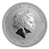 1/2 oz - 2017 - Year of the Rooster - Coloured - Fine Silver
