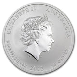 1/2 oz - 2012 - Year of the Dragon - Coloured - Fine Silver