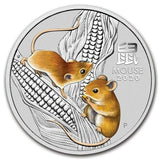 1/2 oz - 2020 - Year of the Mouse - Coloured - Fine Silver