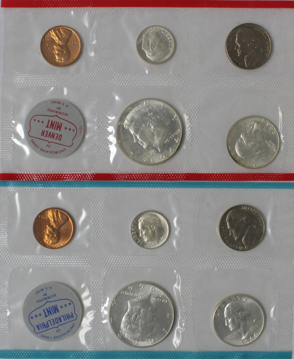 1964 P-D - USA - Uncirculated Set (12 Coins)