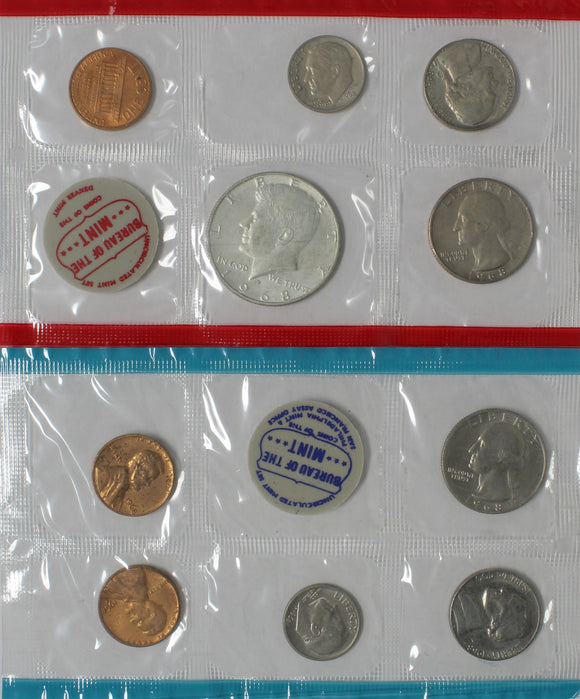1968 P-D-S - USA - Uncirculated Set (10 Coins)