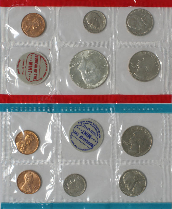 1969 P-D-S - USA - Uncirculated Set (10 Coins)