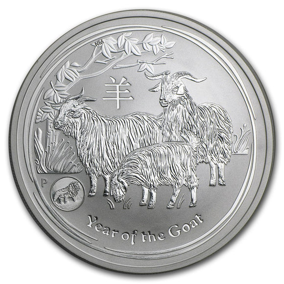 1 oz - 2015 - Year of the Goat - Lion Privy - Fine Silver