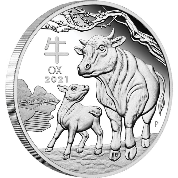 1/2 oz - 2021 - Year of the Ox - Fine Silver