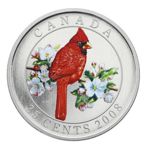 2008 - Canada - 25c - Northern Cardinal