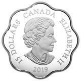 2019 - Canada - $15 - Year of the Pig, Scalloped <br> (no sleeve)
