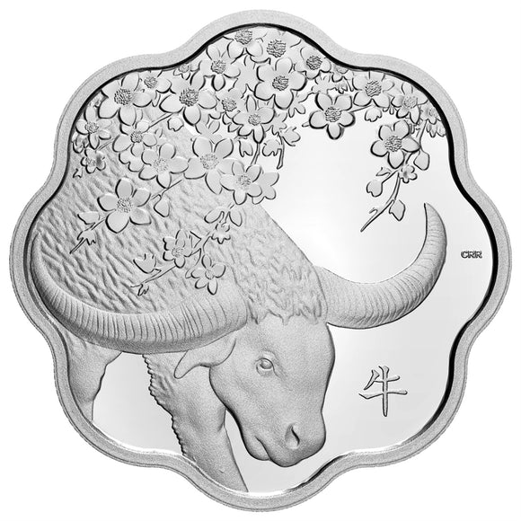 2021 - Canada - $15 - Year of the Ox, Scalloped <br> (no sleeve)