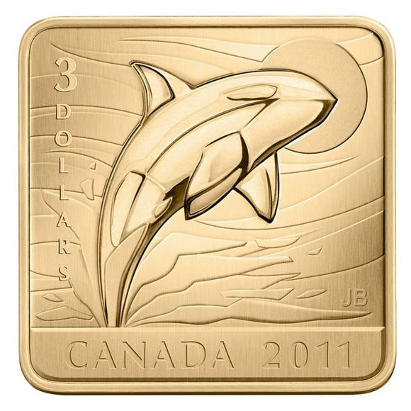 2011 - Canada - $3 - Orca Whale