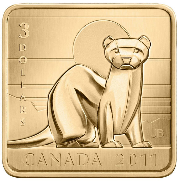 2011 - Canada - $3 - Black-Footed Ferret