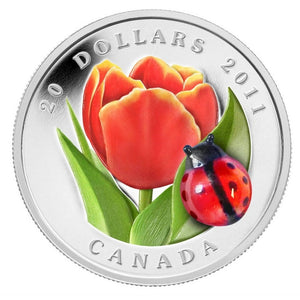 2011 - Canada - $20 - Tulip with Ladybug