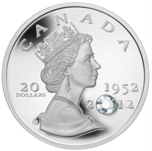 2012 - Canada - $20 - The Queen's Diamond Jubilee (with crystal)