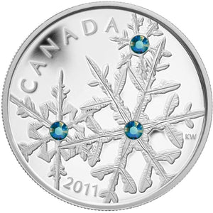 2011 - Canada - $20 - Small Crystal Snowflakes, Montana