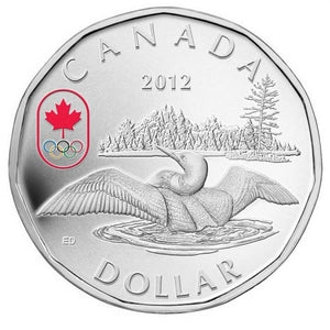 2012 - Canada - $1 - 25th Anniv. Lucky Loonie, Painted