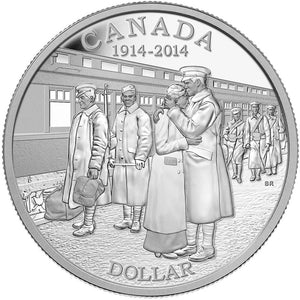 2014 - Canada - $1 - 100th Anniv. Declaration WWII, Proof