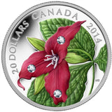 2014 - Canada - $20 - Red Trillium with Dew Drops