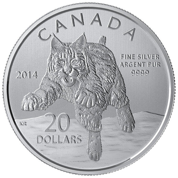 2014 - Canada - $20 - 20 for 20, Bobcat