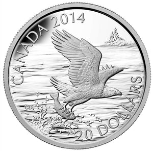 2014 - Canada - $20 - Bald Eagle with Fish - Proof