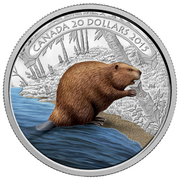 2015 - Canada - $20 - Beaver at Work