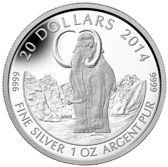 2014 - Canada - $20 - The Woolly Mammoth