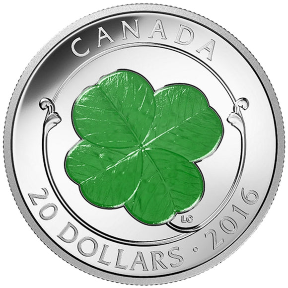 2016 - Canada - $20 - Four-Leaf Clover