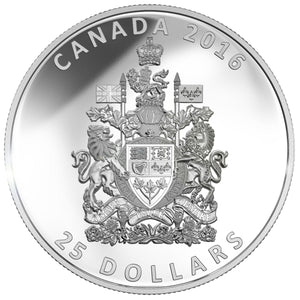 2016 - Canada - $25 - The Coat of Arms of Canada