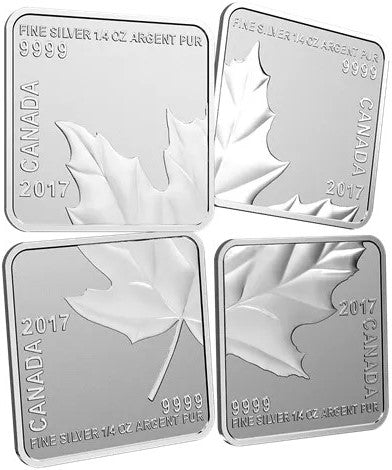 2017 - Canada - $3 - Silver Maple Leaf Quartet