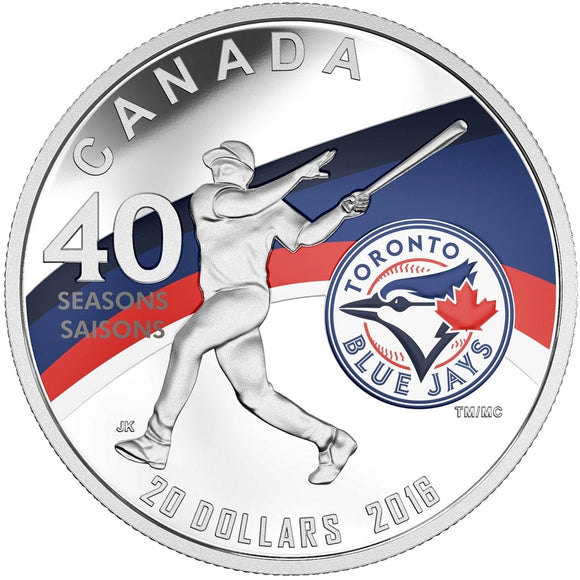2016 - Canada - $20 - 40th Anniversary Toronto Blue Jays