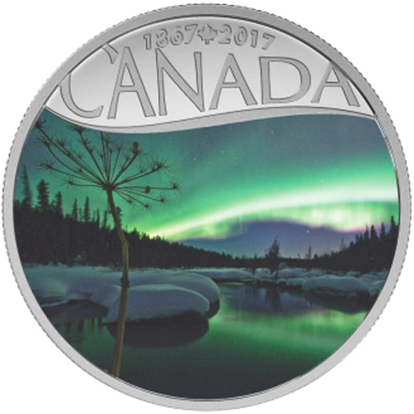 2017 - Canada - $10 - Aurora Borealis at McIntrye Creek