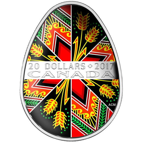 2017 - Canada - $20 - Traditional Ukrainian Pysanka