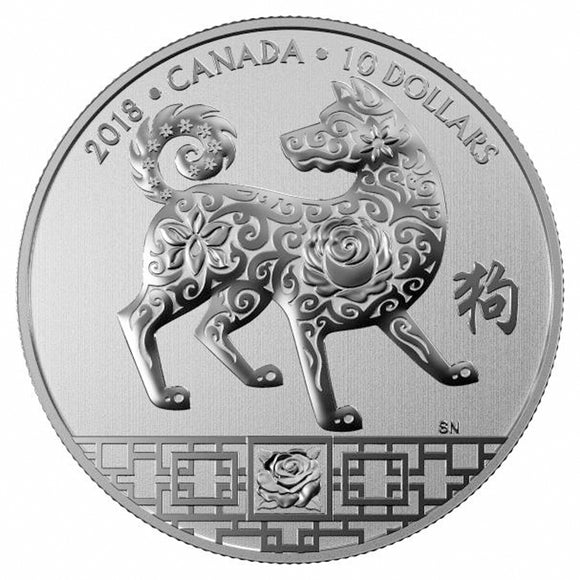 2018 - Canada - $10 - Year of the Dog