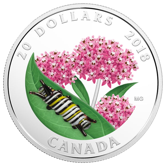 2018 - Canada - $20 - Little Creatures - Monarch Caterpillar